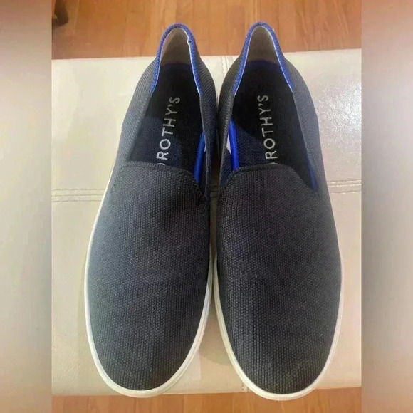 Rothy's Black and blue Sneakers Size 8 - Picture 1 of 8